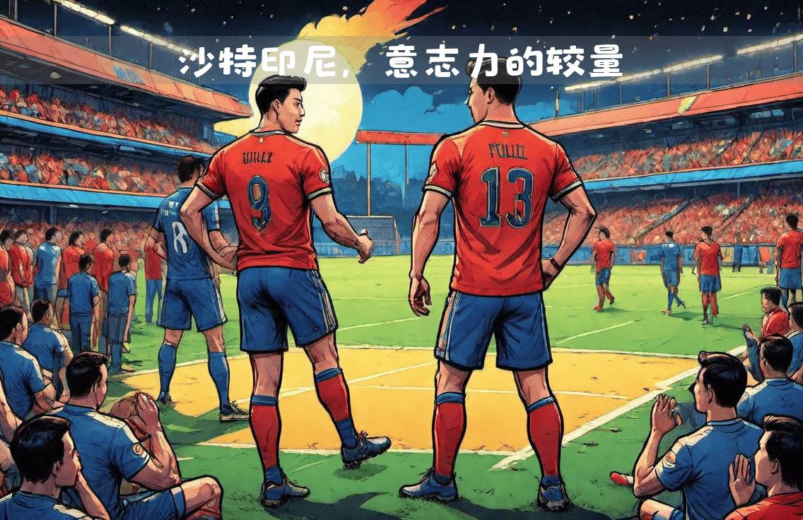 足球场上的争夺：两队实力对决